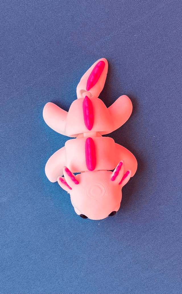 MINI Axolotl | White & Pink